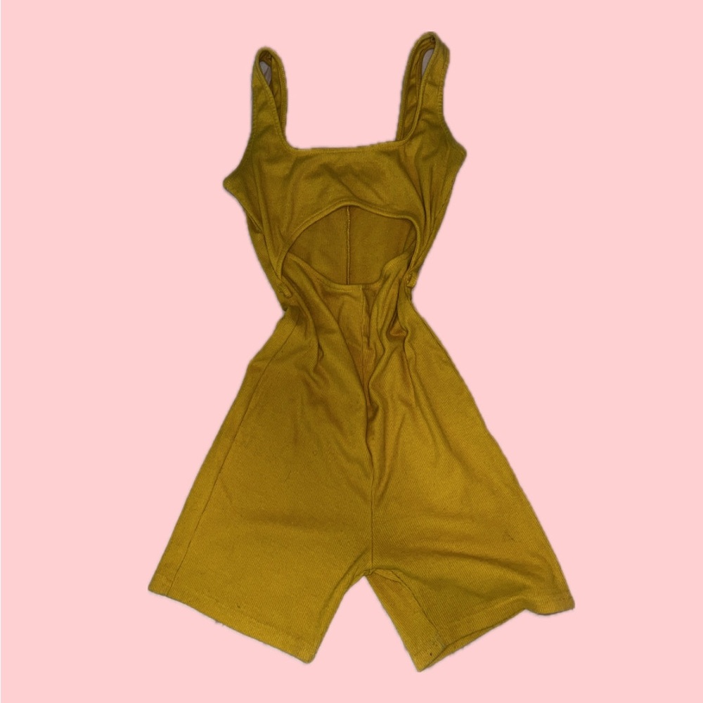 Yellow Sleeveless Romper